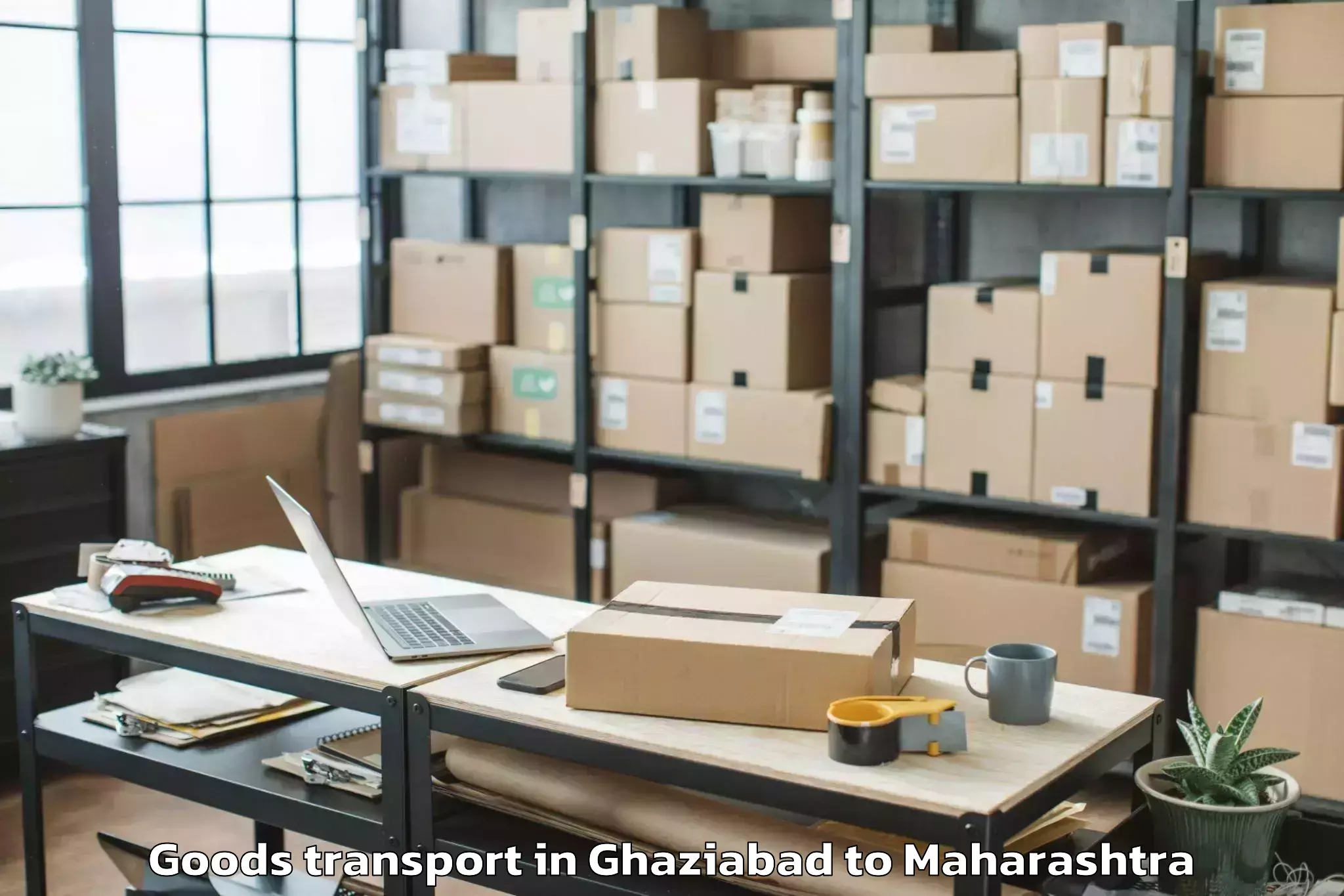 Book Ghaziabad to Airoli Goods Transport